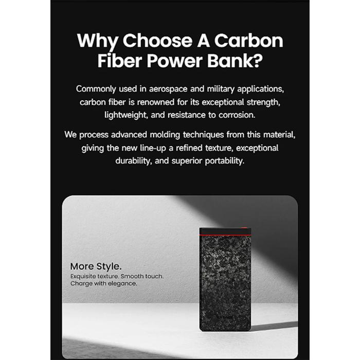 Shop and buy Shargeek Sharge CarbonMag PD 20W USB-C Qi2 Wireless Forged Carbon Fiber Magnetic Power Bank| Casefactorie® online with great deals and sales prices with fast and safe shipping. Casefactorie is the largest Singapore official authorised retailer for the largest collection of mobile premium accessories.