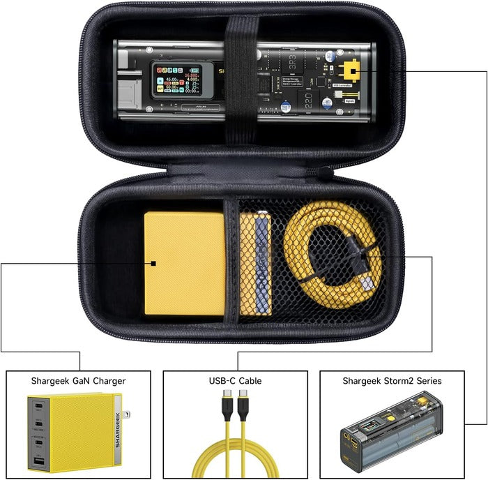 Shop and buy Shargeek Hard Travel Case Shargeek Storm2 100W Power Bank/130W Storm2 Slim (Case Only) Shockproof| Casefactorie® online with great deals and sales prices with fast and safe shipping. Casefactorie is the largest Singapore official authorised retailer for the largest collection of mobile premium accessories.