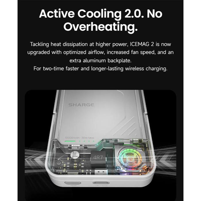 Shop and buy Shargeek ICEMAG 2 Qi2 Wireless Magnetic Power Bank 10,000mAh 30W Max with Active Cooling System| Casefactorie® online with great deals and sales prices with fast and safe shipping. Casefactorie is the largest Singapore official authorised retailer for the largest collection of mobile premium accessories.