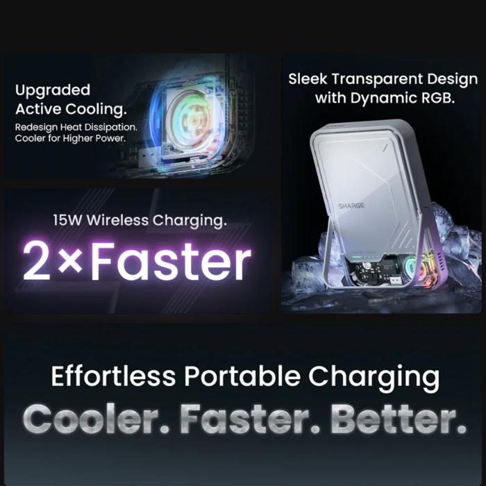 Shop and buy Shargeek ICEMAG 2 Qi2 Wireless Magnetic Power Bank 10,000mAh 30W Max with Active Cooling System| Casefactorie® online with great deals and sales prices with fast and safe shipping. Casefactorie is the largest Singapore official authorised retailer for the largest collection of mobile premium accessories.