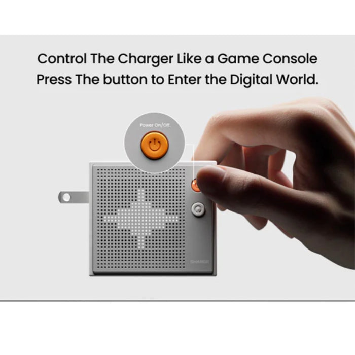 Sharge (Shargeek) Pixel 140W Charger with Matrix Display (UK Plug) – PD3.1 Fast Charging, Triple USB-C Ports GaN Adapter