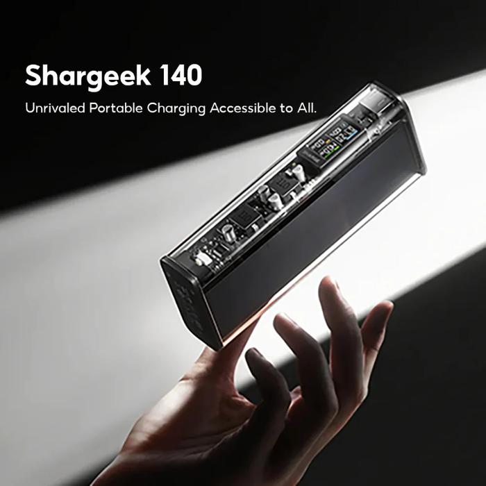 Shop and buy Shargeek Sharge 140 20,000mAh 140W Fast Charging Portable Power Bank Charge 2 devices Cooling System| Casefactorie® online with great deals and sales prices with fast and safe shipping. Casefactorie is the largest Singapore official authorised retailer for the largest collection of mobile premium accessories.