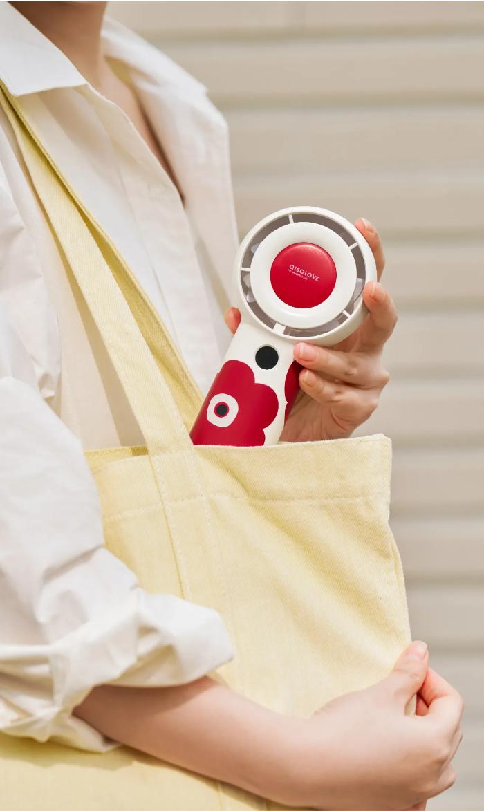 Solove F16 Flower Handheld Fan with Adjustable in Five Level & Battery Digital Display