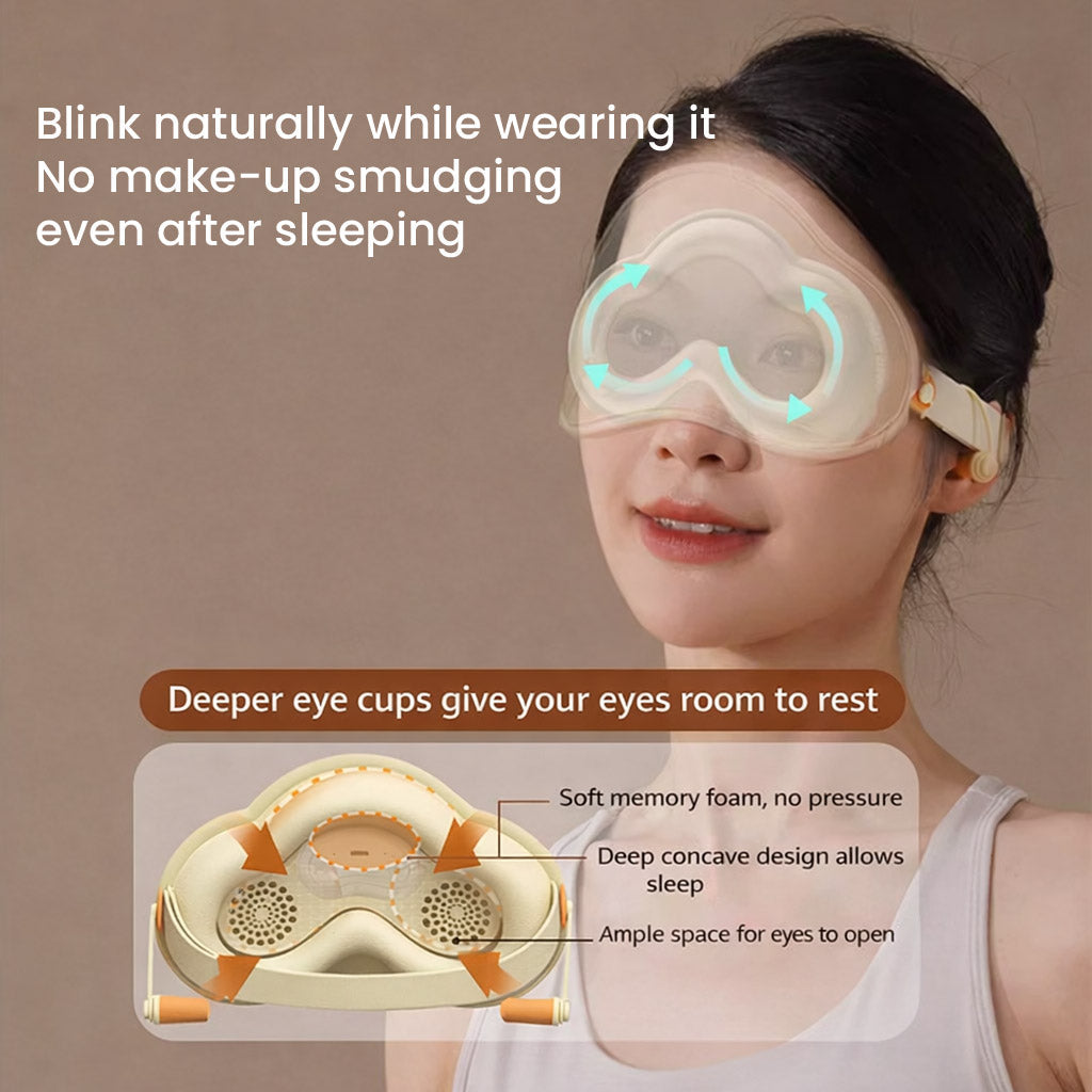 HeZheng HZ-K3 Heated Sleep Eye Mask, Beige