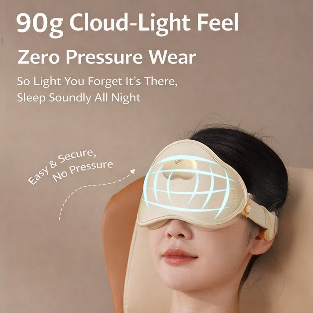 HeZheng HZ-K3 Heated Sleep Eye Mask, Beige