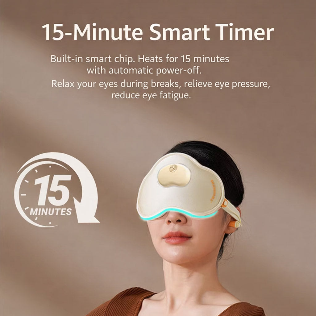 HeZheng HZ-K3 Heated Sleep Eye Mask, Beige