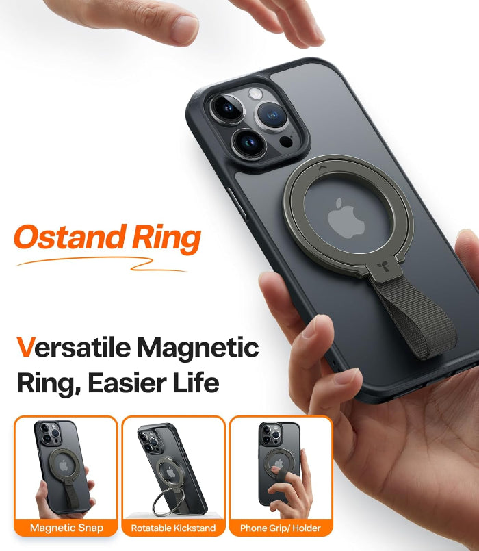 TORRAS OmniRing Braided Strap Magnetic Ring Adjustable Phone Grip & Kickstand
