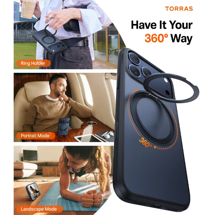 TORRAS Ostand R Series Case for iPhone 17 Pro Max 6.9" (2025)