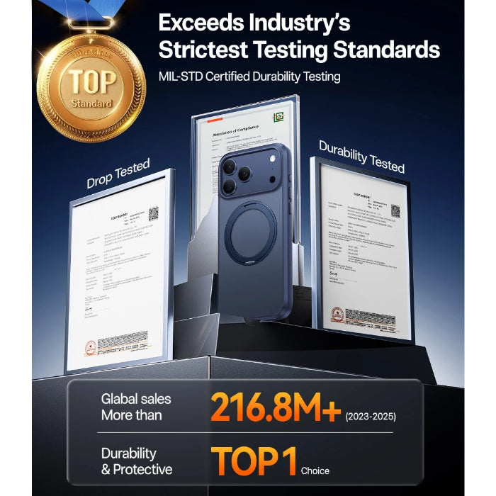 TORRAS Ostand R Series Case for iPhone 17 Pro Max 6.9" (2025)