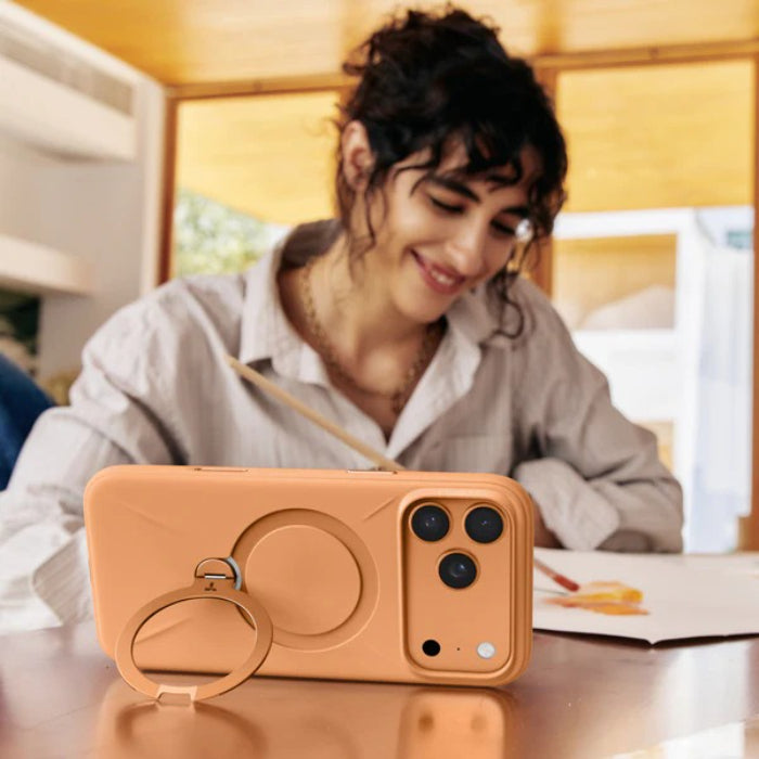 TORRAS Ostand Spin Silicone Case for iPhone 17 Pro 6.3" (2025)