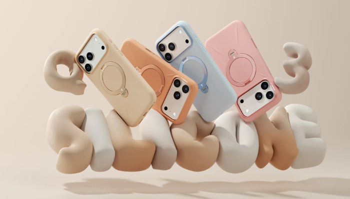 TORRAS Ostand Spin Silicone Case for iPhone 17 Pro 6.3" (2025)