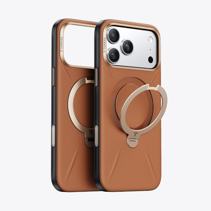 TORRAS Ostand Spin VegSkin Series Case for iPhone 17 Pro Max 6.9" (2025)