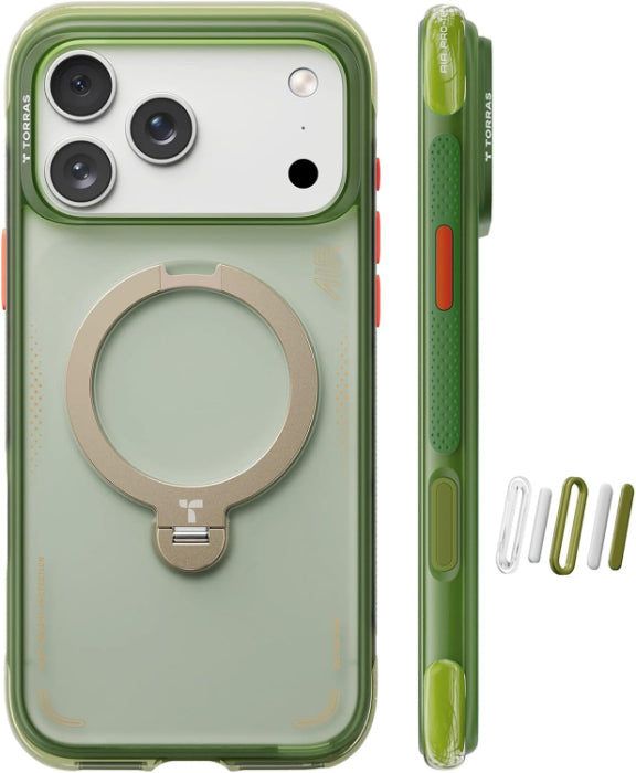 TORRAS Ostand Spin Air Series Case for iPhone 17 Pro Max 6.9" (2025)