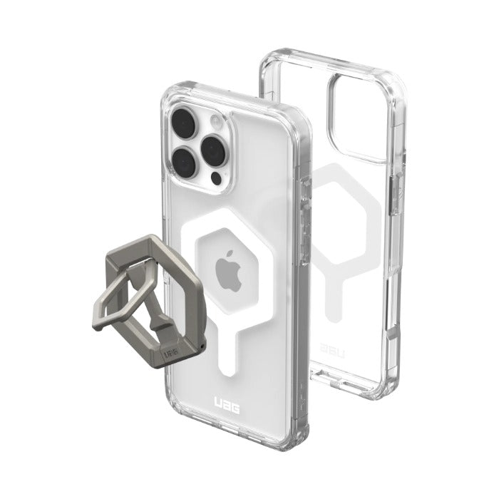 UAG Plyo Magnetic Case for iPhone 16 Pro Max 6.9" (2024) with Titanium Ring Stand