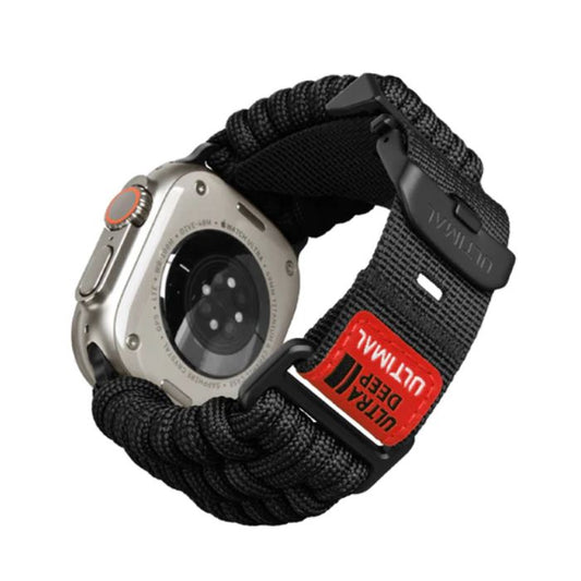 Shop and buy ULTIMAL Ultra Deep Paracord Tactical Band Apple Watch 49/45/44/42mm Adjustable Durable stainless steel buckles| Casefactorie® online with great deals and sales prices with fast and safe shipping. Casefactorie is the largest Singapore official authorised retailer for the largest collection of mobile premium accessories.