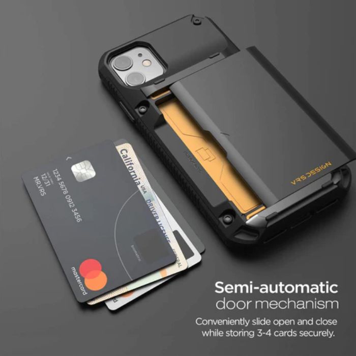 Shop and buy VRS Design Damda Glide Pro Case iPhone 11 (2019) Card Holder Semi-automatic sliding technology | Casefactorie® online with great deals and sales prices with fast and safe shipping. Casefactorie is the largest Singapore official authorised retailer for the largest collection of mobile premium accessories.