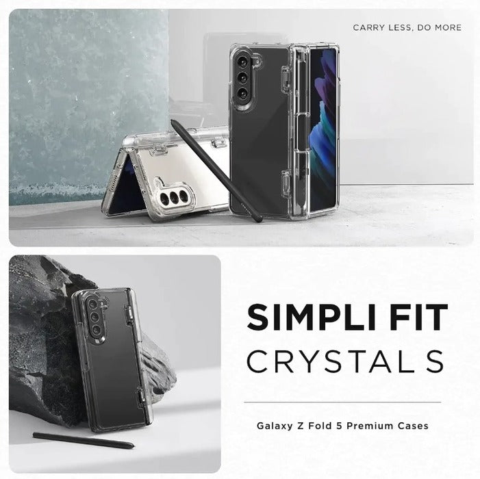 Shop and VRS Design Simpli Fit S Case for Samsung Galaxy Z Fold 5 (2023) Crystal Clear Hinge Protection Cover| Casefactorie® online with great deals and sales prices with fast and safe shipping. Casefactorie is the largest Singapore official authorised retailer for the largest collection of mobile premium accessories.