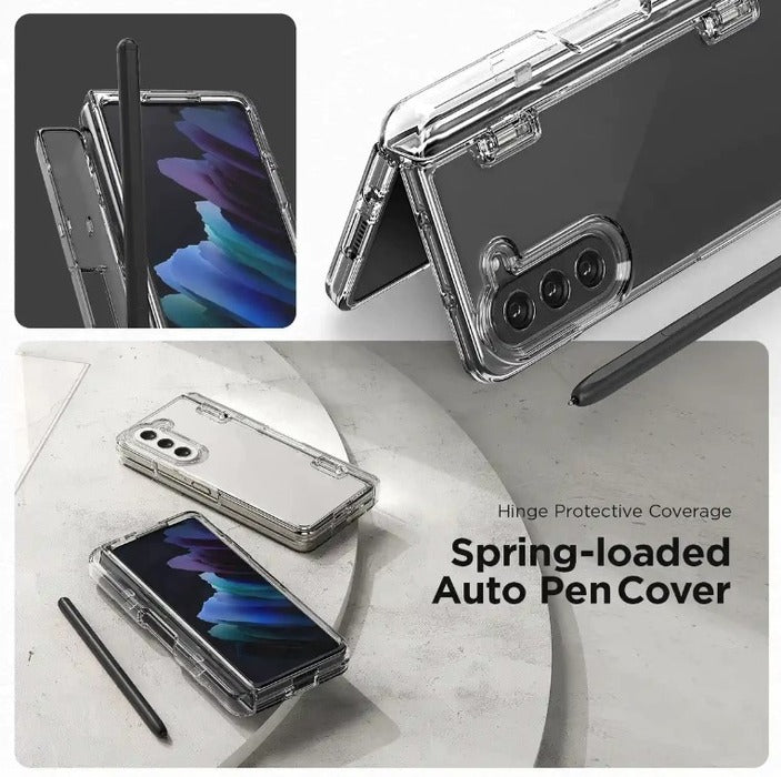 Shop and VRS Design Simpli Fit S Case for Samsung Galaxy Z Fold 5 (2023) Crystal Clear Hinge Protection Cover| Casefactorie® online with great deals and sales prices with fast and safe shipping. Casefactorie is the largest Singapore official authorised retailer for the largest collection of mobile premium accessories.