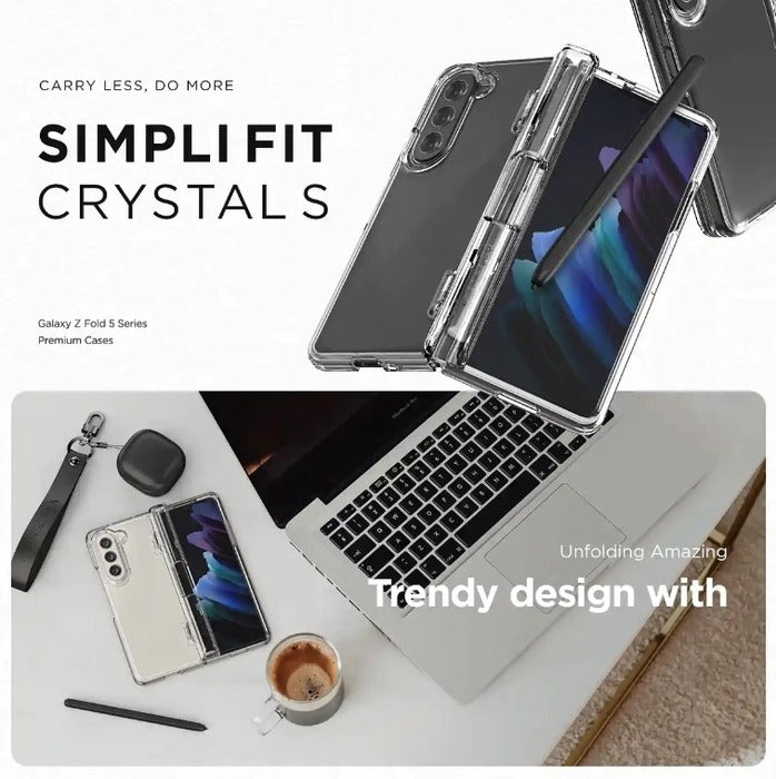 Shop and VRS Design Simpli Fit S Case for Samsung Galaxy Z Fold 5 (2023) Crystal Clear Hinge Protection Cover| Casefactorie® online with great deals and sales prices with fast and safe shipping. Casefactorie is the largest Singapore official authorised retailer for the largest collection of mobile premium accessories.