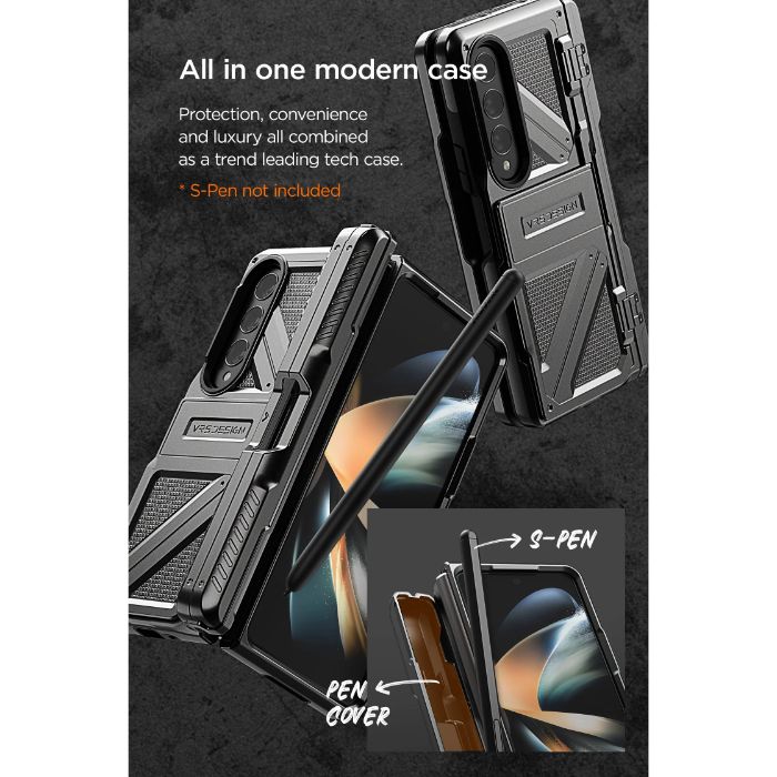 Shop and buy VRS Design Terra Guard Ultimate Go S Case for Samsung Galaxy Z Fold 4 (2022) Shockproof Card Holder| Casefactorie® online with great deals and sales prices with fast and safe shipping. Casefactorie is the largest Singapore official authorised retailer for the largest collection of mobile premium accessories.