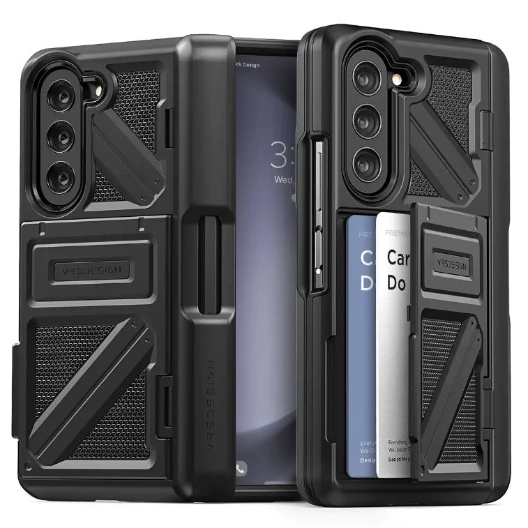 Shop and buy VRS Design Terra Guard Ultimate Go S Case for Samsung Galaxy Z Fold 5 (2023) Card Holder Wallet| Casefactorie® online with great deals and sales prices with fast and safe shipping. Casefactorie is the largest Singapore official authorised retailer for the largest collection of mobile premium accessories.