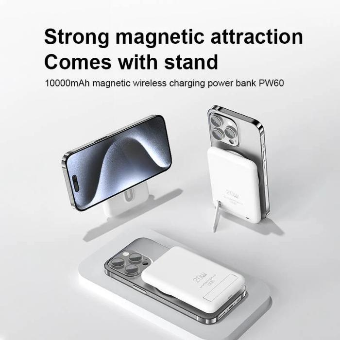 Shop and buy WOPOW PW60 10000mah Magnetic Wireless Fast Charging Power Bank| Casefactorie® online with great deals and sales prices with fast and safe shipping. Casefactorie is the largest Singapore official authorised retailer for the largest collection of mobile premium accessories.