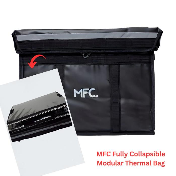 Shop and buy MFC Modular Food Delivery Box Thermal Bag for Food Delivery Riders Safety Lock Feature Molle System| Casefactorie® online with great deals and sales prices with fast and safe shipping. Casefactorie is the largest Singapore official authorised retailer for the largest collection of mobile premium accessories.