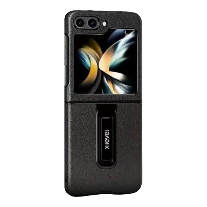 Shop and buy X-Level Leather Protective Case for Samsung Galaxy Z Flip 5 (2023) with Kickstand Shockproof| Casefactorie® online with great deals and sales prices with fast and safe shipping. Casefactorie is the largest Singapore official authorised retailer for the largest collection of mobile premium accessories.