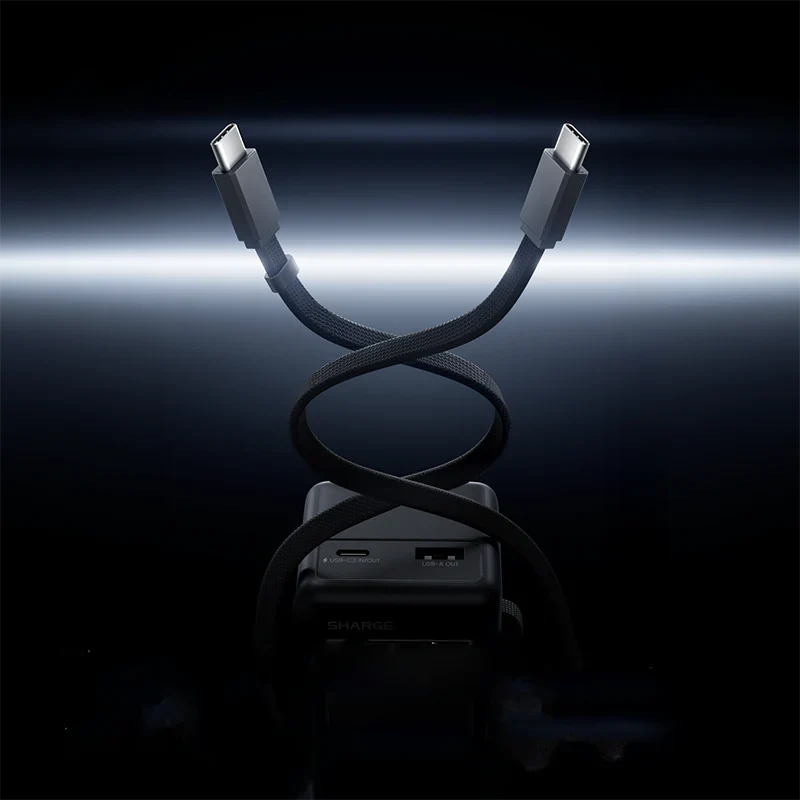 SHARGE HyperTower 170W 25,000mAh Power Bank With Built in 2 CC Cable