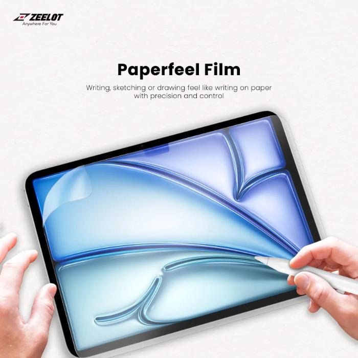 Shop and buy ZEELOT Paper Like Screen Protector iPad Air 6 13" iPad Pro 13" (2024) Anti Blue Ray Anti-Glare Matte| Casefactorie® online with great deals and sales prices with fast and safe shipping. Casefactorie is the largest Singapore official authorised retailer for the largest collection of mobile premium accessories.