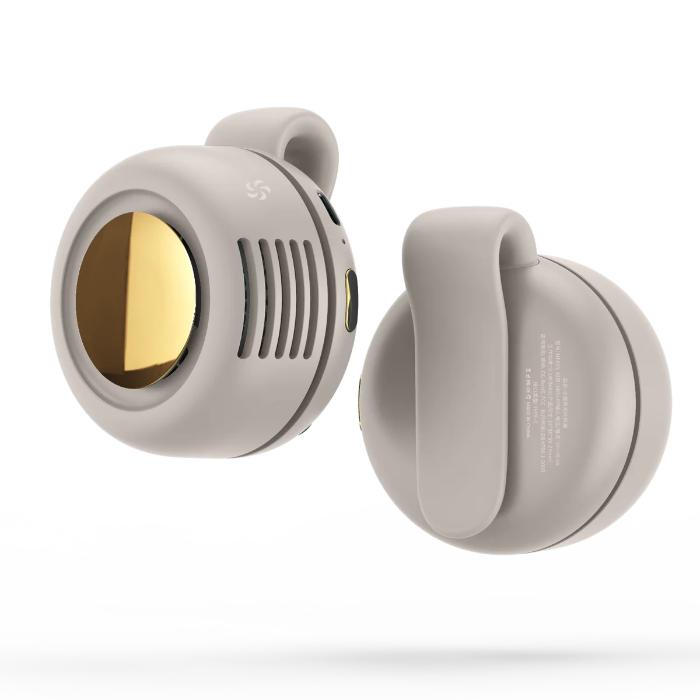 White ZEELOT MF019 Small Whirlwind Bladeless Fan on a white background