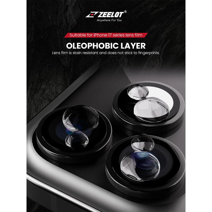 ZEELOT Pishield Titanium Alloy Lens Protector for iPhone 17 6.3" (2025)