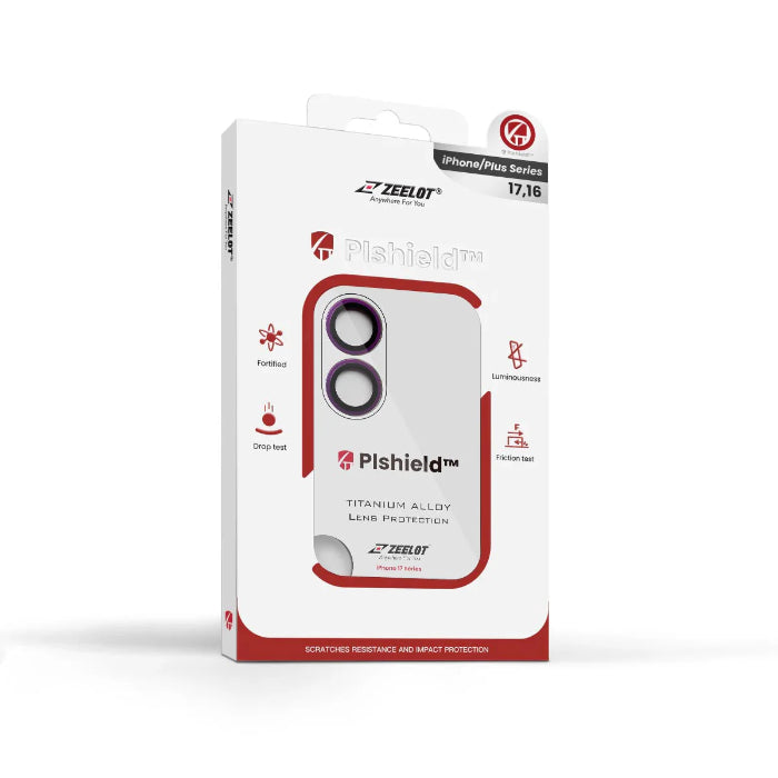 ZEELOT Pishield Titanium Alloy Lens Protector for iPhone 17 6.3" (2025)