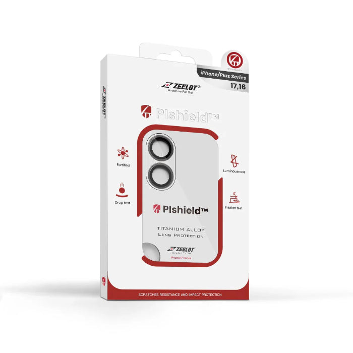 ZEELOT Pishield Titanium Alloy Lens Protector for iPhone 17 6.3" (2025)