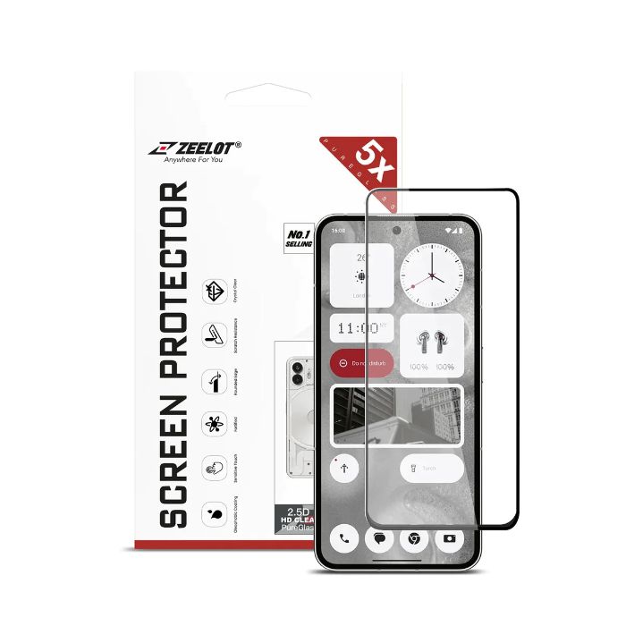 Shop and buy ZEELOT PureGlass 2.5D Tempered Glass Screen Protector Nothing Phone (2) Ultra Clear Anti-scratch| Casefactorie® online with great deals and sales prices with fast and safe shipping. Casefactorie is the largest Singapore official authorised retailer for the largest collection of mobile premium accessories.