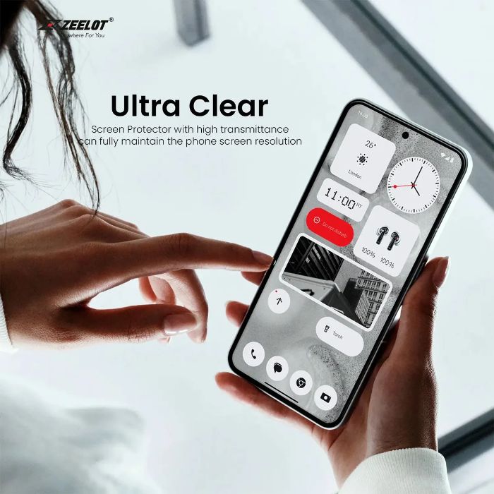 Shop and buy ZEELOT PureGlass 2.5D Tempered Glass Screen Protector Nothing Phone (2) Ultra Clear Anti-scratch| Casefactorie® online with great deals and sales prices with fast and safe shipping. Casefactorie is the largest Singapore official authorised retailer for the largest collection of mobile premium accessories.