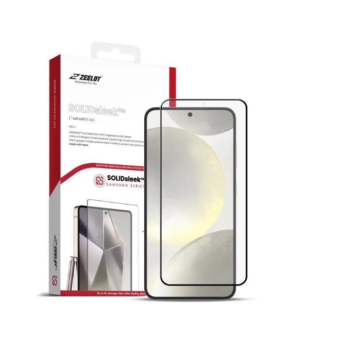 ZEELOT SOLIDsleek 2.5D Tempered Glass Screen Protector for Samsung Galaxy S25 (2025)