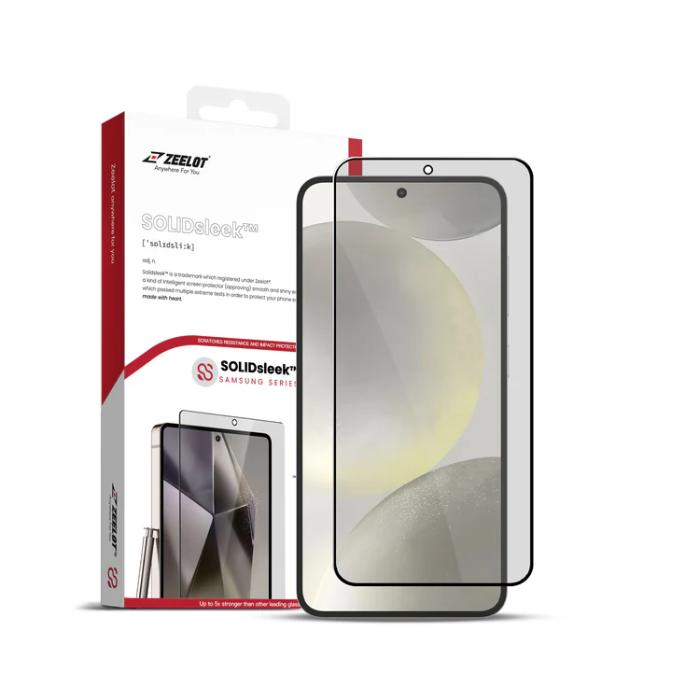 ZEELOT SOLIDsleek 2.5D Tempered Glass Screen Protector for Samsung Galaxy S25 Plus (2025)