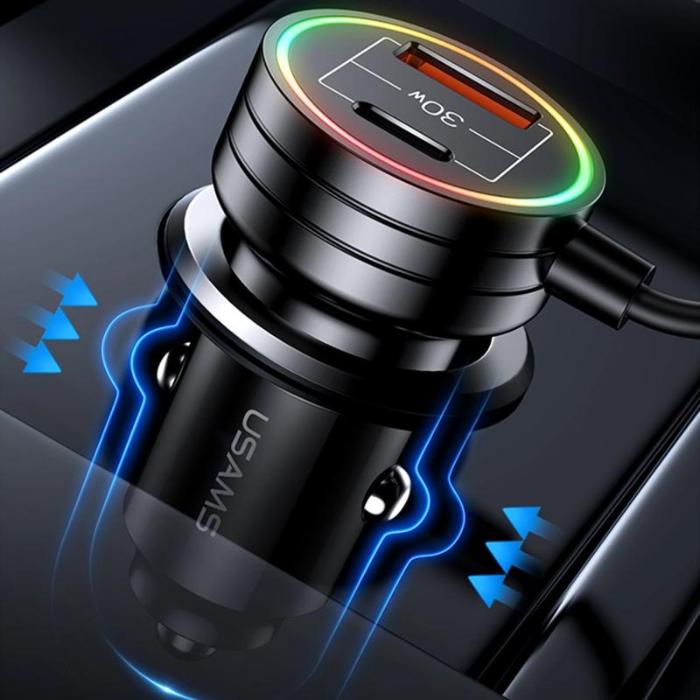 Shop and buy ZEQI US-CC167 60W Dual Port Car Charger with 30W Spring Cable compatible with Fast Charging technology| Casefactorie® online with great deals and sales prices with fast and safe shipping. Casefactorie is the largest Singapore official authorised retailer for the largest collection of mobile premium accessories.