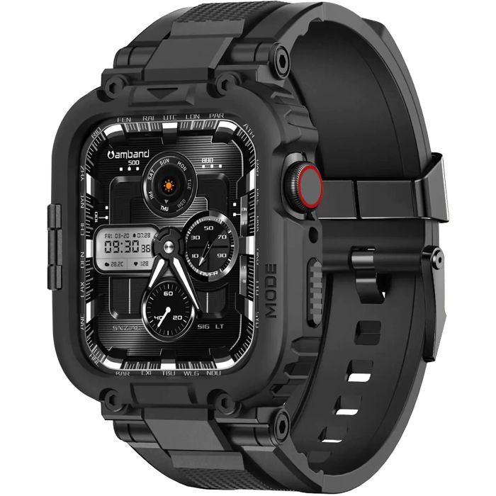 Shop and buy amBand M1 Sport Series Case with Band for Apple Watch 45mm/44mm/42mm shock-resistant Snug fit | Casefactorie® online with great deals and sales prices with fast and safe shipping. Casefactorie is the largest Singapore official authorised retailer for the largest collection of mobile premium accessories.