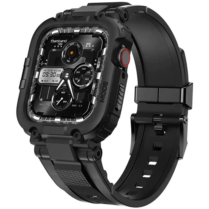 Shop and buy amBand M1 Sport Series Case with Band for Apple Watch 45mm/44mm/42mm shock-resistant Snug fit | Casefactorie® online with great deals and sales prices with fast and safe shipping. Casefactorie is the largest Singapore official authorised retailer for the largest collection of mobile premium accessories.