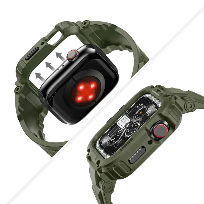 Shop and buy amBand M1 Sport Series Case with Band for Apple Watch 45mm/44mm/42mm shock-resistant Snug fit | Casefactorie® online with great deals and sales prices with fast and safe shipping. Casefactorie is the largest Singapore official authorised retailer for the largest collection of mobile premium accessories.