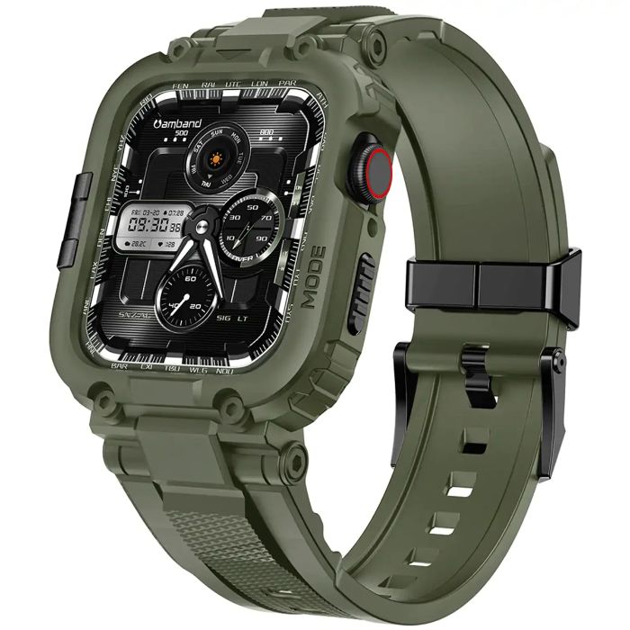 Shop and buy amBand M1 Sport Series Case with Band for Apple Watch 45mm/44mm/42mm shock-resistant Snug fit | Casefactorie® online with great deals and sales prices with fast and safe shipping. Casefactorie is the largest Singapore official authorised retailer for the largest collection of mobile premium accessories.