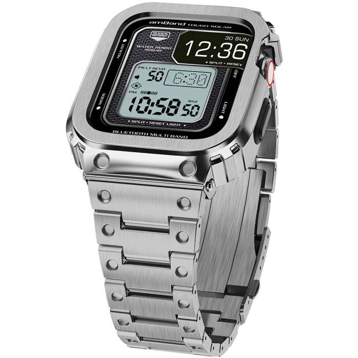 Casio digital watch hot sale stainless steel case