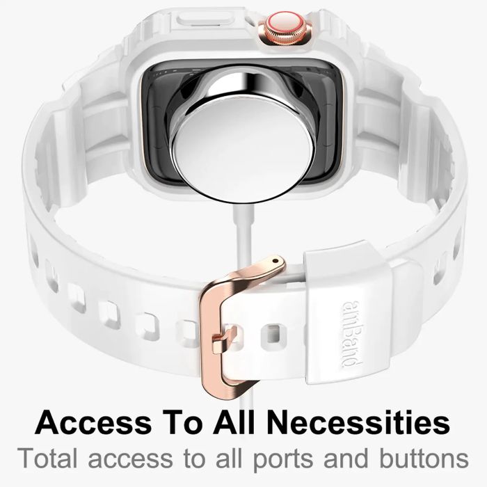 Shop and buy amBand Moving Fortress - Sport Series TPU Case with Band for Apple Watch 41mm/40mm/38mm| Casefactorie® online with great deals and sales prices with fast and safe shipping. Casefactorie is the largest Singapore official authorised retailer for the largest collection of mobile premium accessories.