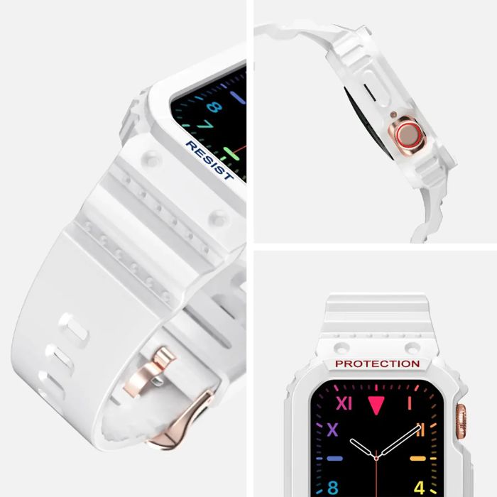 Shop and buy amBand Moving Fortress - Sport Series TPU Case with Band for Apple Watch 41mm/40mm/38mm| Casefactorie® online with great deals and sales prices with fast and safe shipping. Casefactorie is the largest Singapore official authorised retailer for the largest collection of mobile premium accessories.