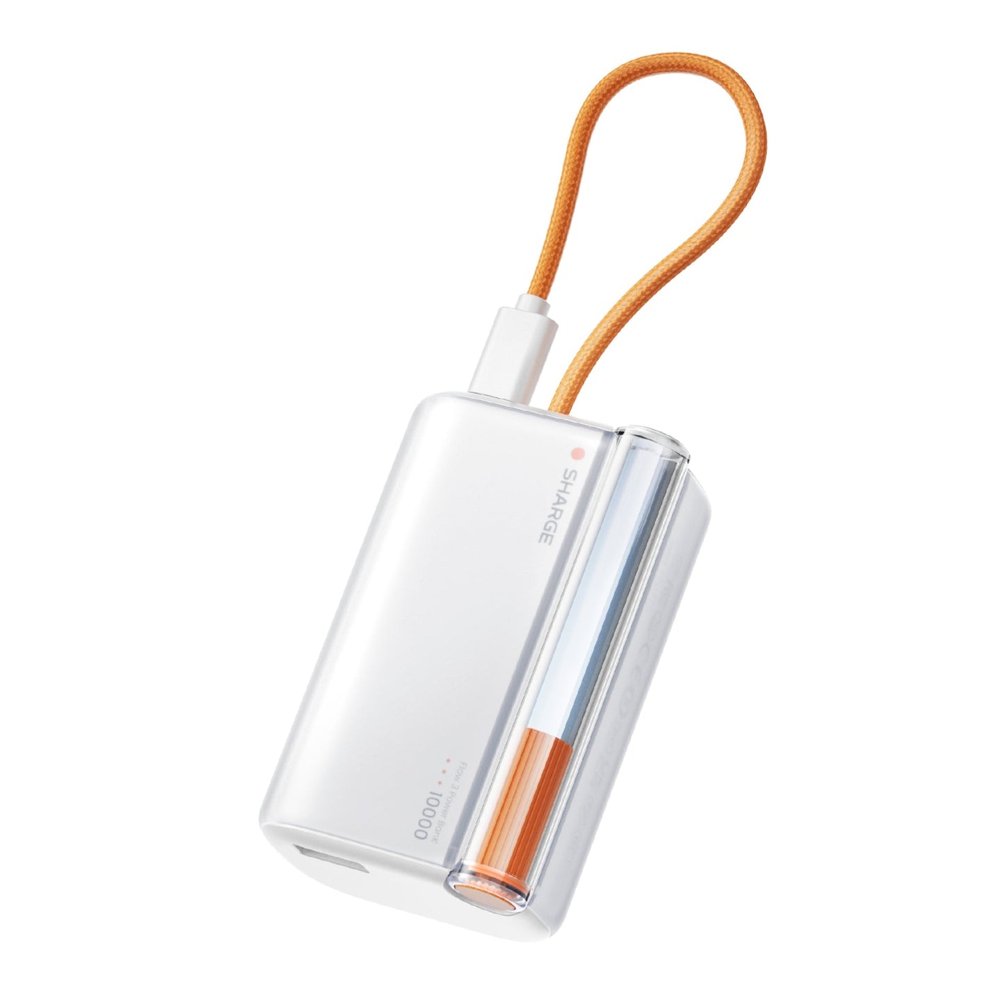 SHARGE Flow 3 45W Portable Power Bank with Built-in Cable,10000mAh