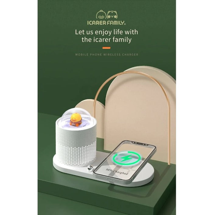 Shop and buy iCarer Family® 15W Wireless Charging Pad With Night Light (LED) Touch Control Hollow Lampshade| Casefactorie® online with great deals and sales prices with fast and safe shipping. Casefactorie is the largest Singapore official authorised retailer for the largest collection of mobile premium accessories.