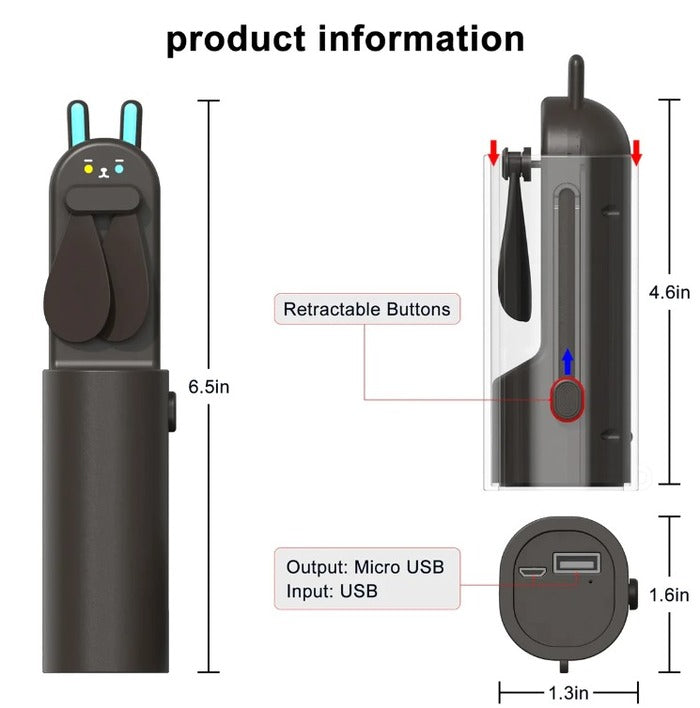 Shop and buy iCarer Family® Cute Telescopic Mini Fan Strong Endurance Battery 2-Speed Regulation Smart Stop| Casefactorie® online with great deals and sales prices with fast and safe shipping. Casefactorie is the largest Singapore official authorised retailer for the largest collection of mobile premium accessories.