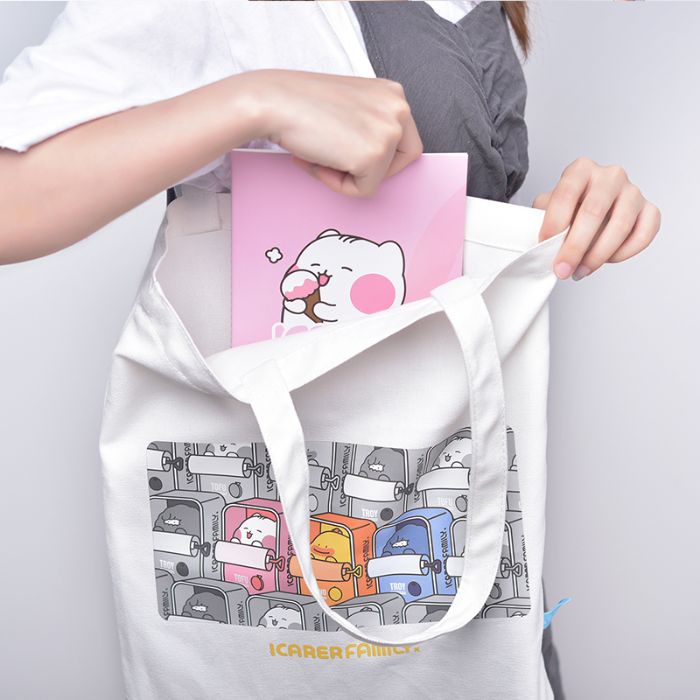 Shop and buy iCarer Family® Fashion Canvas Bag Eco-friendly Reusable biodegradable recyclable Tote Bag| Casefactorie® online with great deals and sales prices with fast and safe shipping. Casefactorie is the largest Singapore official authorised retailer for the largest collection of mobile premium accessories.